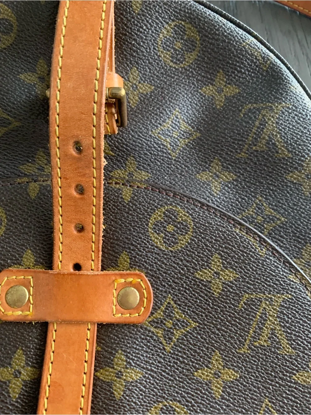 Louis Vuitton Monogram Canvas Crossbody Saddle Bag in Brown and Tan - Picture 11 of 16